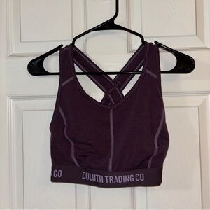 Duluth Trading Co Women's Dark Purple Sports Bra